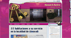 Desktop Screenshot of hostalelretiro.com