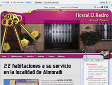Tablet Screenshot of hostalelretiro.com